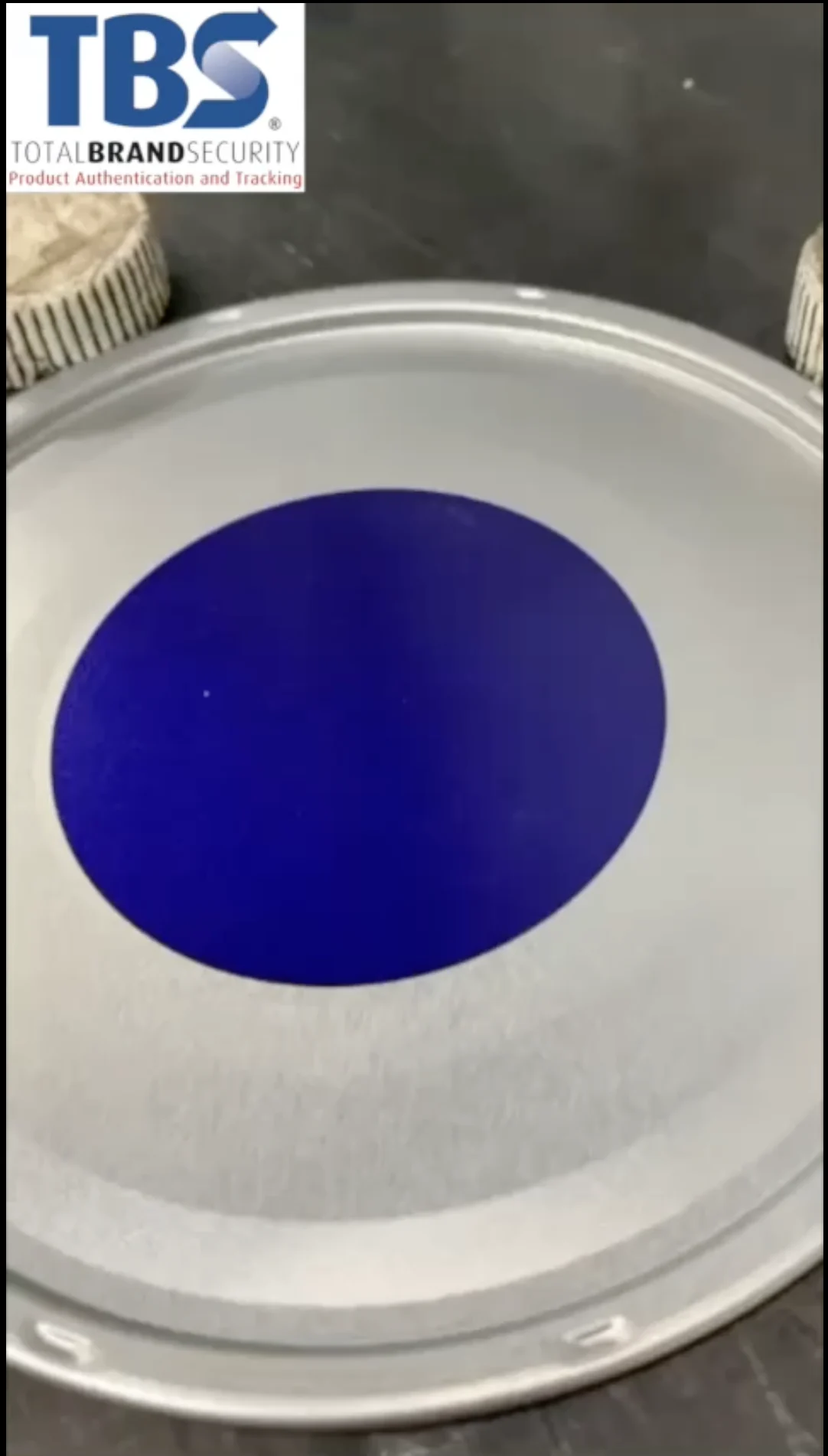 Laser color-changing ink demonstration: blue to white in 220ms, also possible at 190ms.