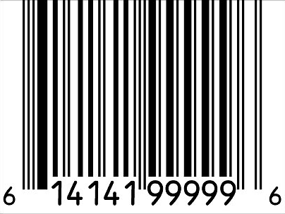 EAN/UPC barcode example